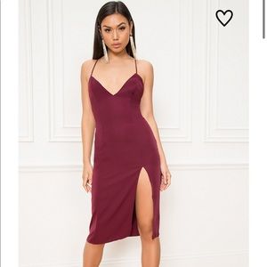 Plum SuperDown dress.